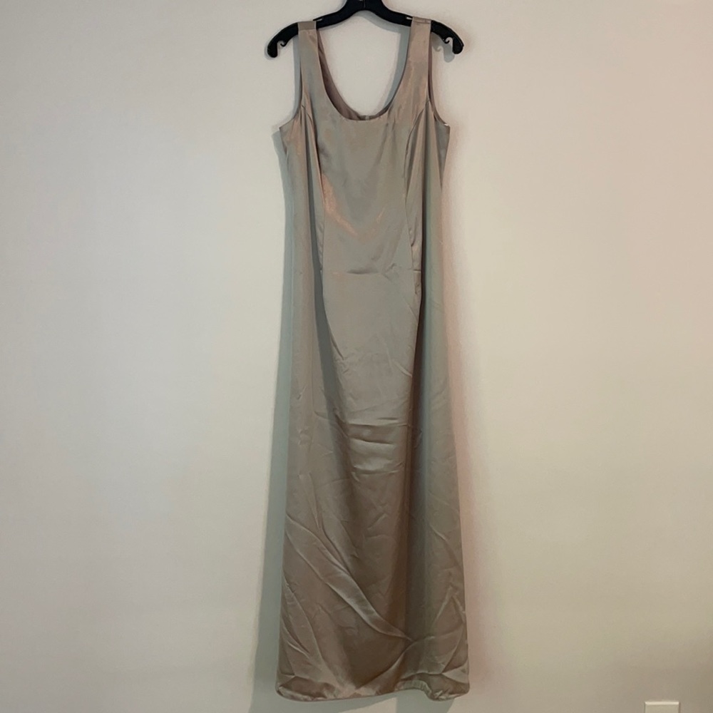 Oblique Taupe Formal Dress